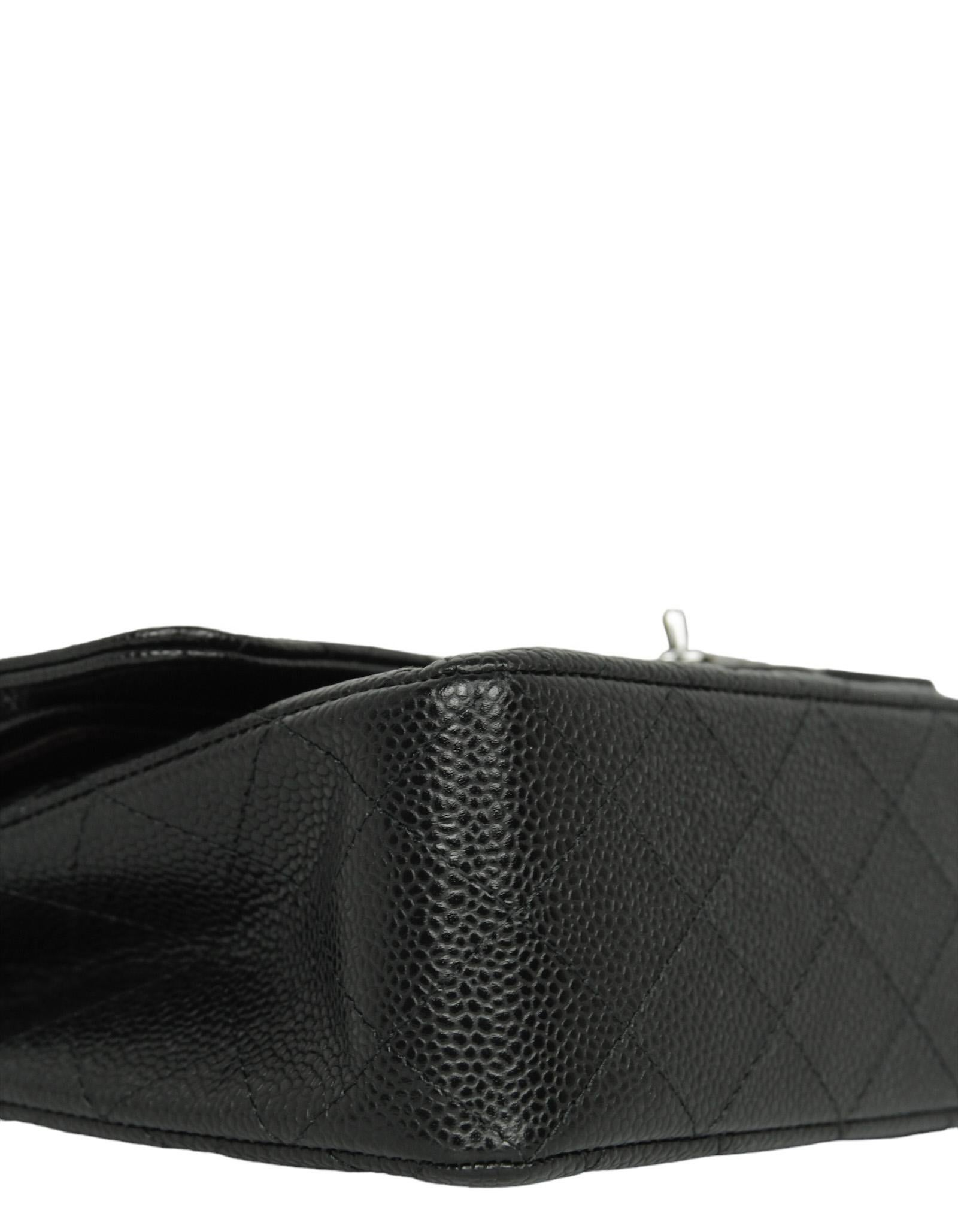 Chanel Negro Caviar Piel Acolchado Pequeño 9