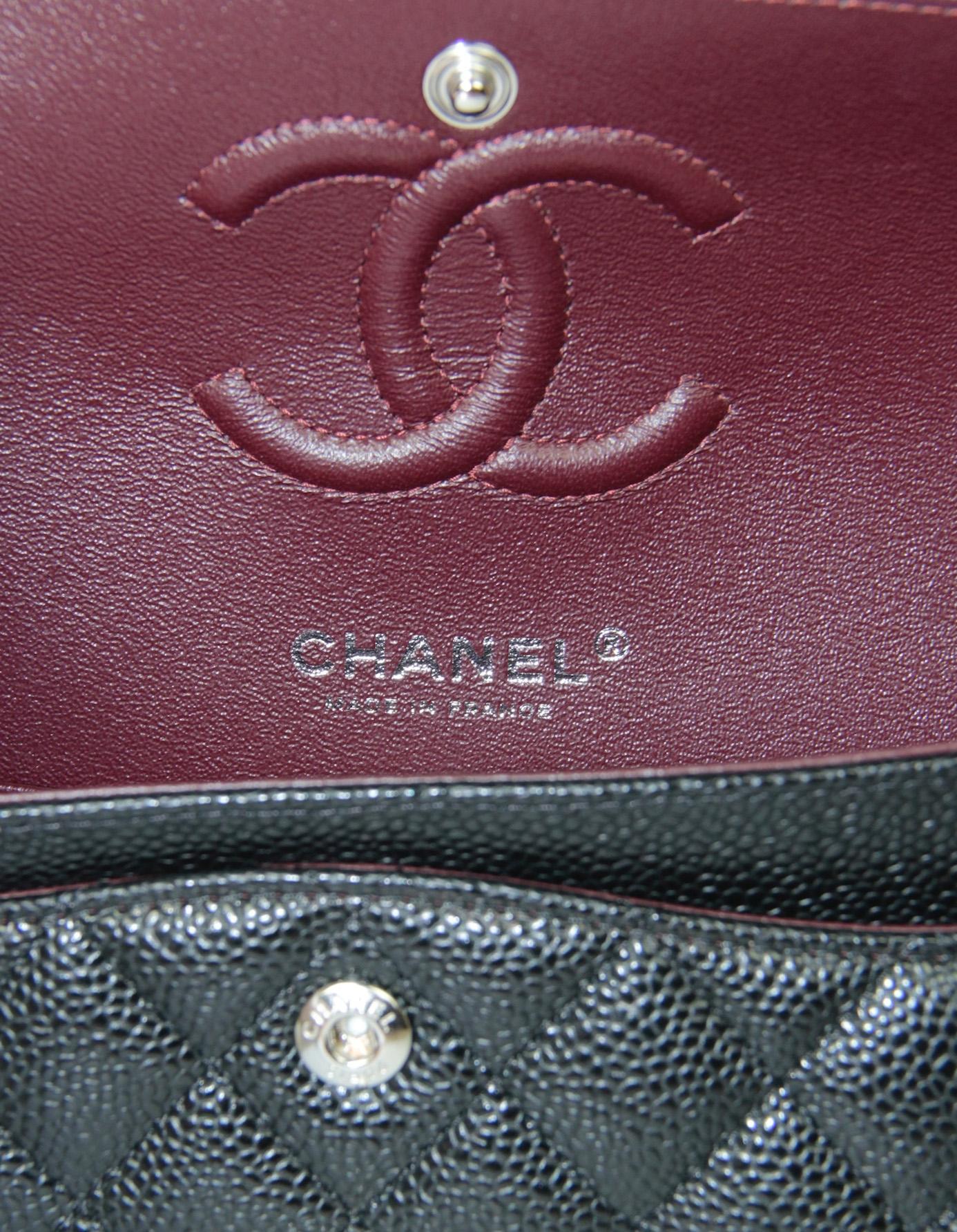 Chanel Black Caviar Leather Quilted Small 9