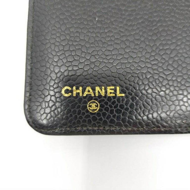 CHANEL, Bags, 0604205 Chanel Notebook Cover Cc Logo Caviar Skin Agenda