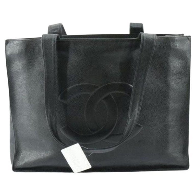 Chanel Black Caviar Leather Timeless Grand Shopping Tote Bag features dual  For Sale at 1stDibs