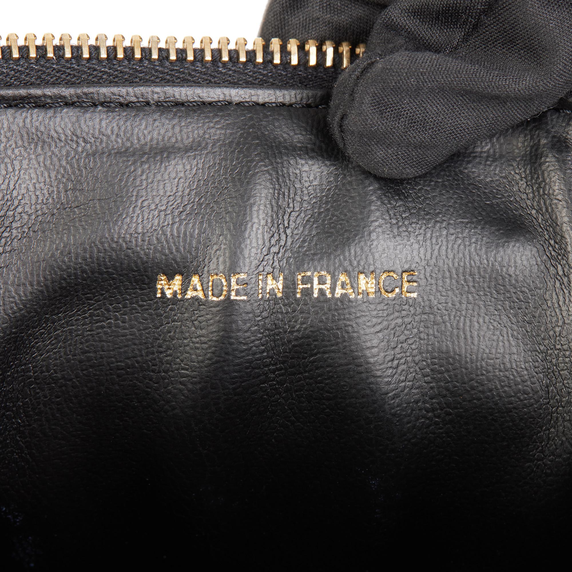 Chanel BLACK CAVIAR LEATHER VINTAGE TIMELESS VANITY CASE 4