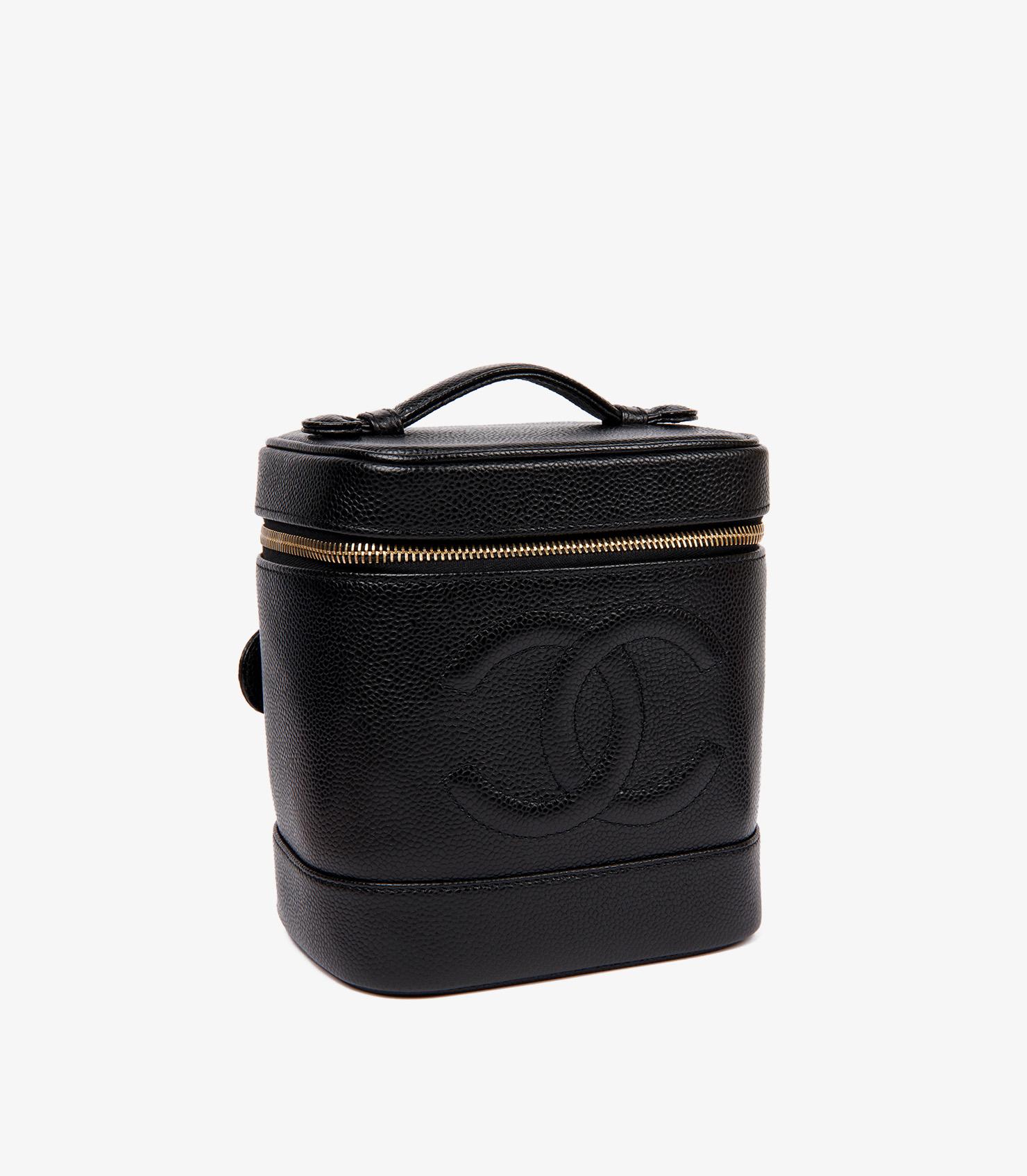 Chanel Black Caviar Leather Vintage Timeless Vanity Case

Brand- Chanel
Model- Timeless Vanity Case
Product Type- Case
Serial Number- 97*****
Age- Circa 2004
Accompanied By- Chanel Authenticity Card
Colour- Black
Hardware- Gold
Material(s)- Caviar