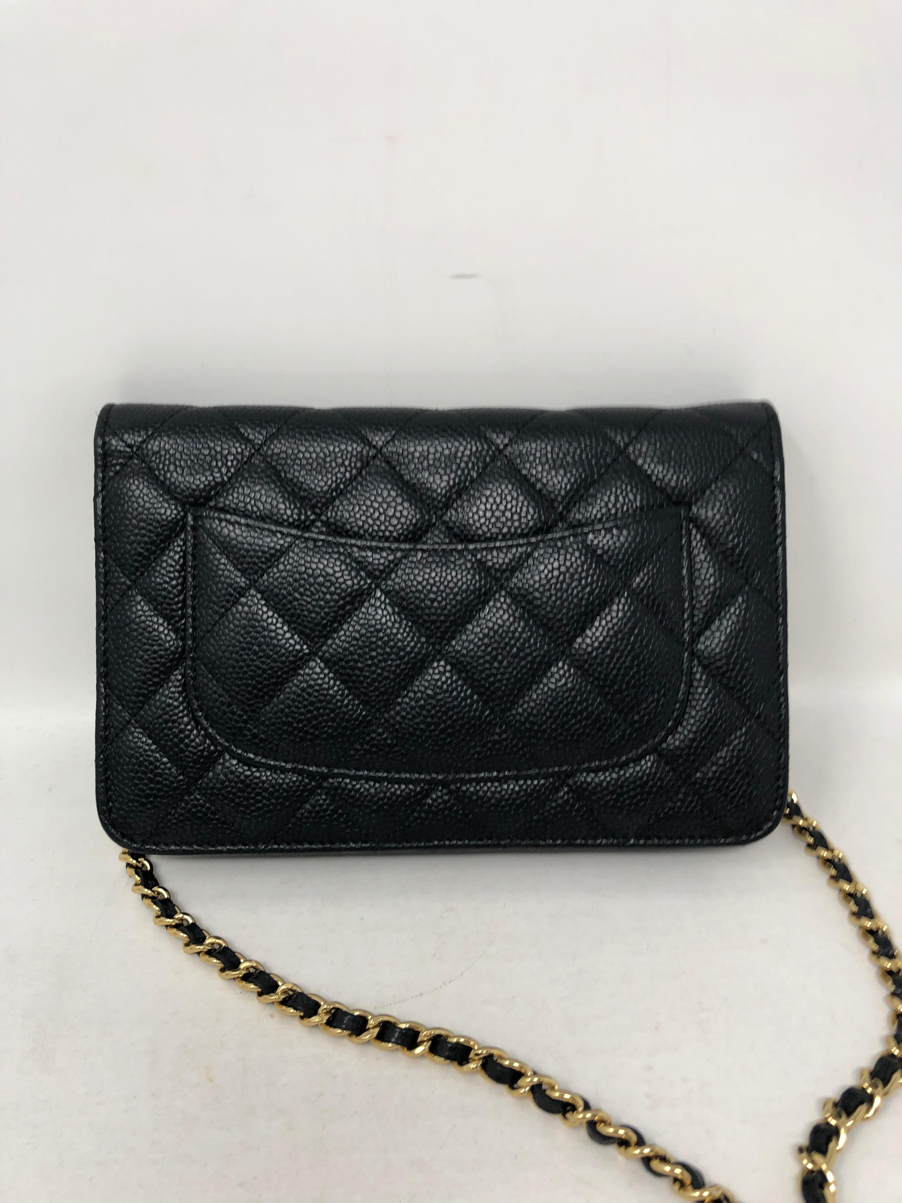 Chanel Black Caviar Leather WOC  8