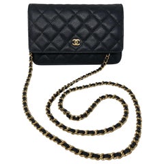 Chanel Black Caviar Leather WOC