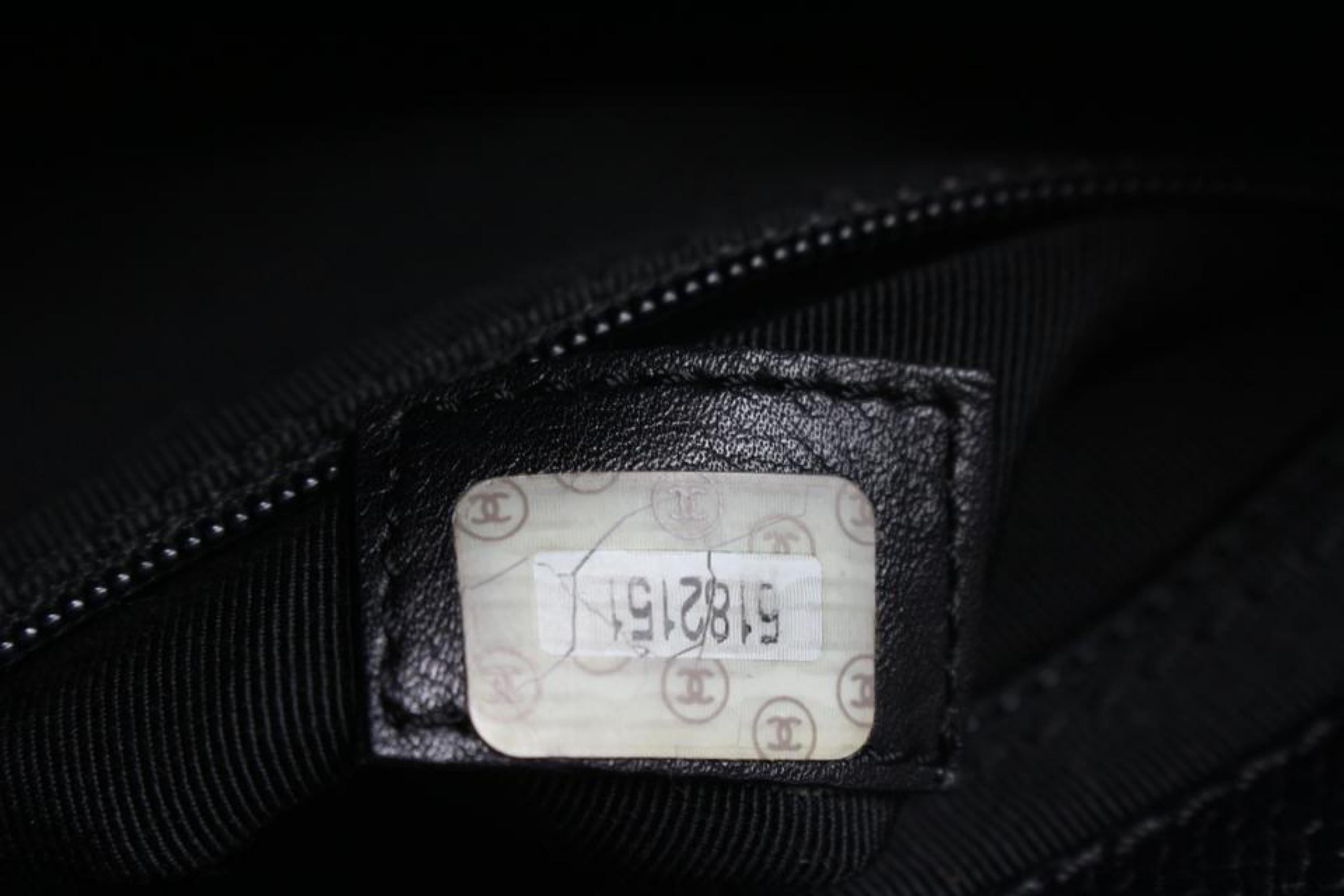 Chanel Black Caviar Logo Shopper Tote Bag 10c131s In Good Condition In Dix hills, NY