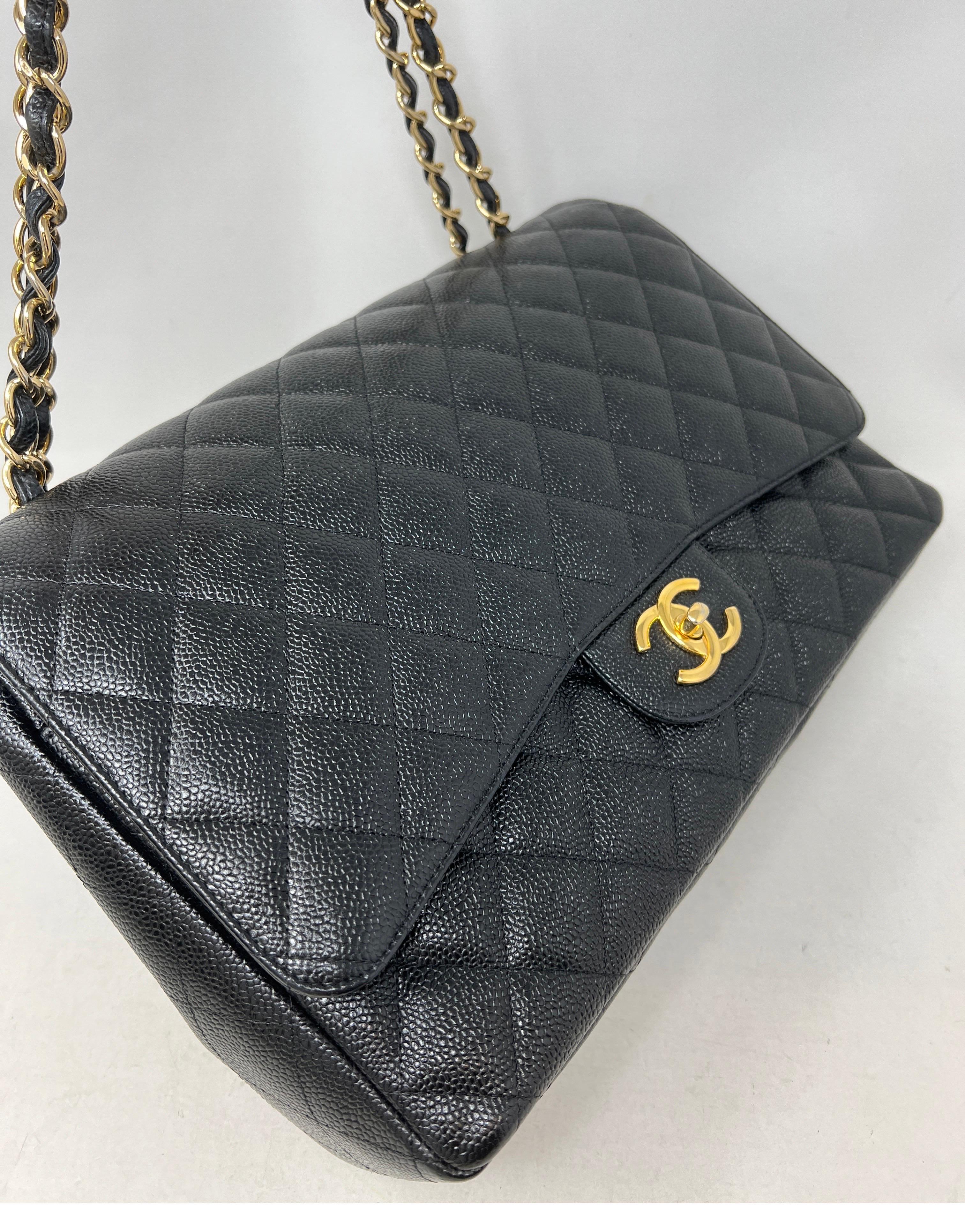 Women's or Men's Chanel Black Caviar Maxi Bag