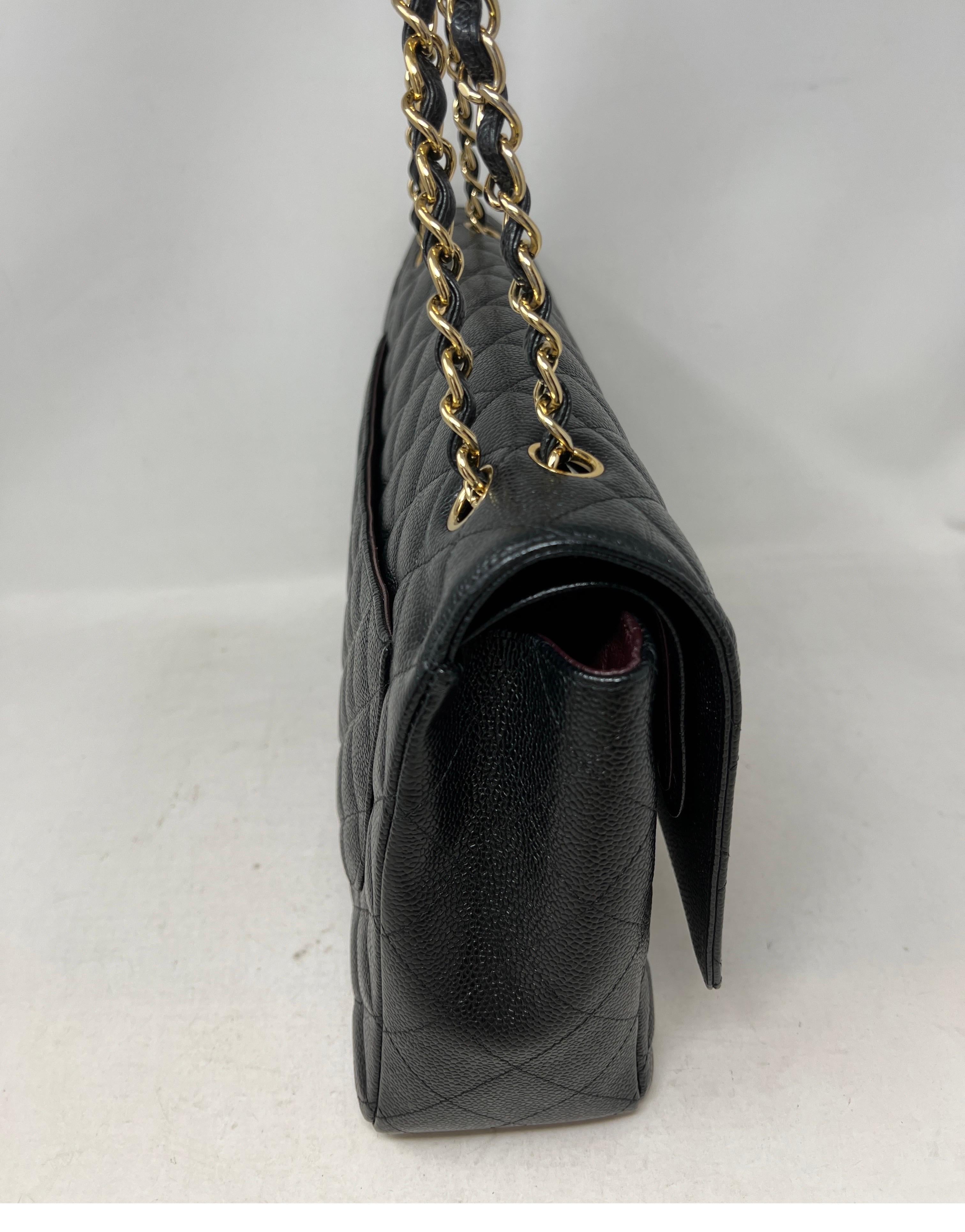 Chanel Black Caviar Maxi Bag 1