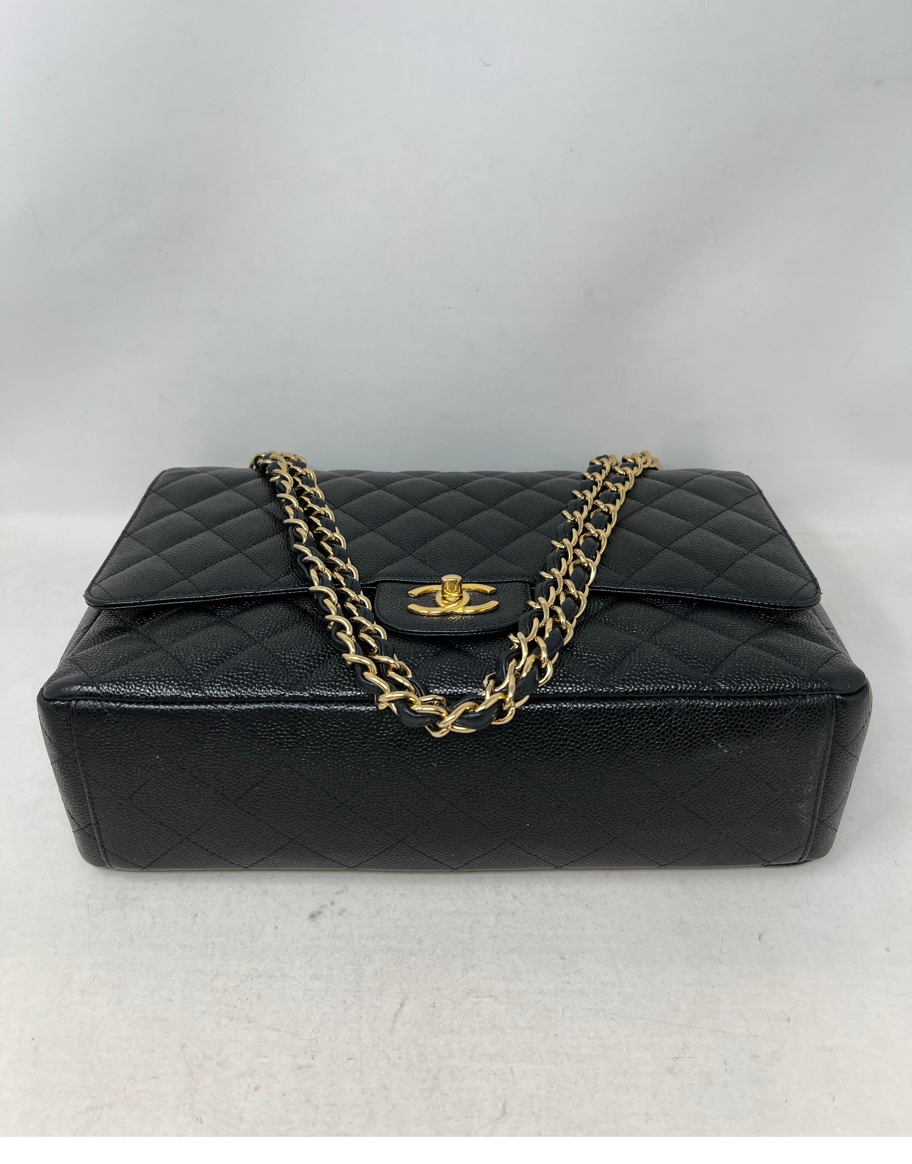 Chanel Black Caviar Maxi Bag 3