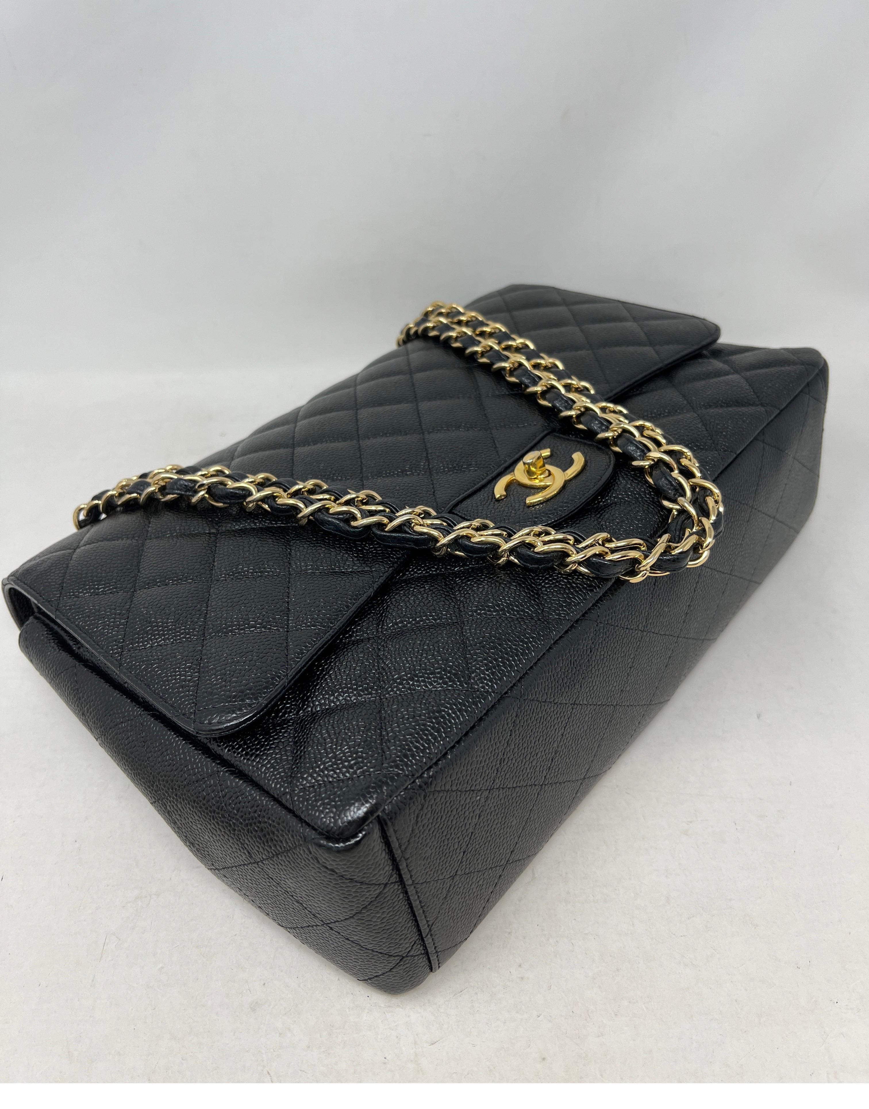 Chanel Black Caviar Maxi Bag 4