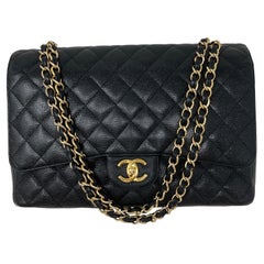 Chanel Black Caviar Maxi Bag