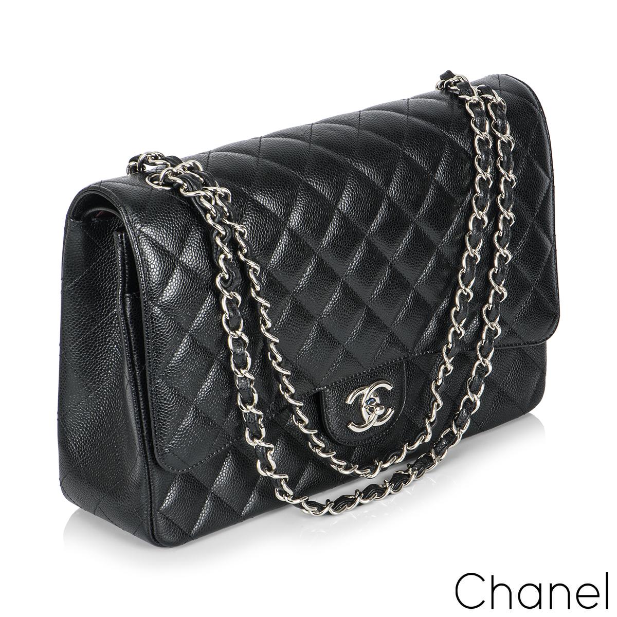 black caviar chanel flap bag