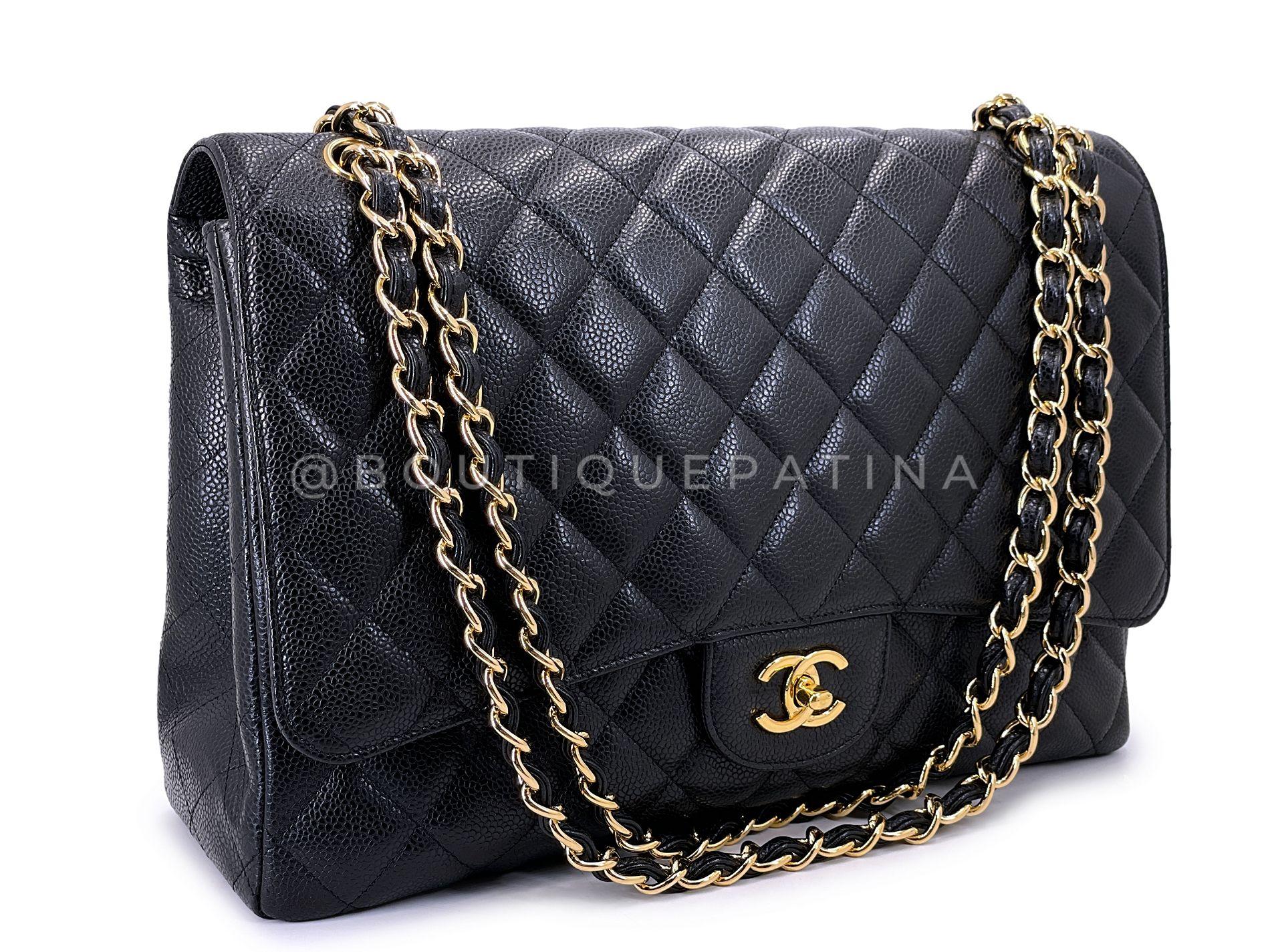 Store item: 65472
The iconic holy grail bag is the Chanel Classic Flap. Coveted for its simplicity and elegance - woven chain double strap that can be worn short or long, turnlock CC clasp, lambskin interior.

With a double flap, or another flap on