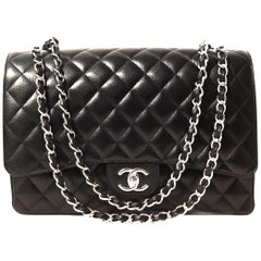 Chanel Black Caviar Maxi Flap Bag