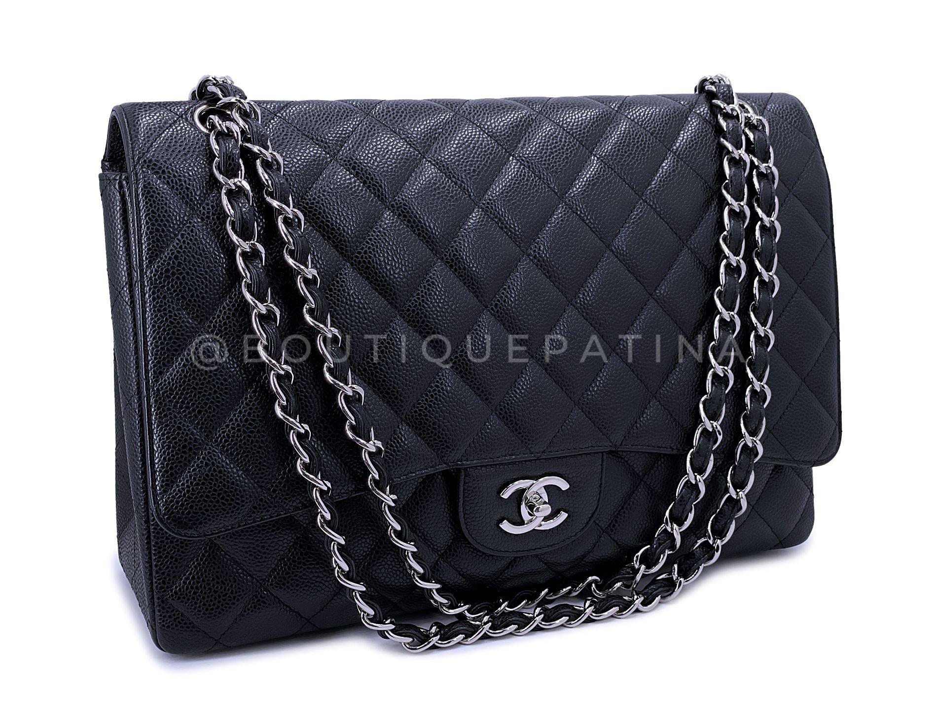 Store item: 66714
The iconic holy grail bag is the Chanel Classic Flap. Coveted for its simplicity and elegance - woven chain double strap that can be worn short or long, turnlock CC clasp, lambskin interior.

This is the single size classic flap,