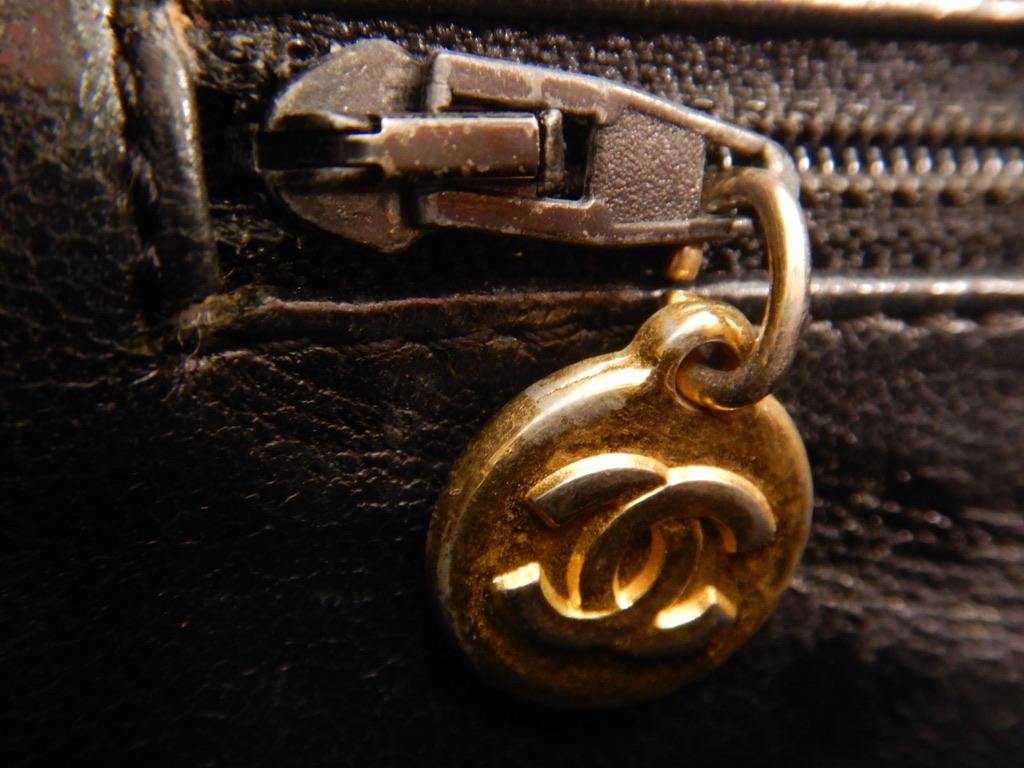 Chanel Black Caviar Medallion Tote Bag For Sale 13
