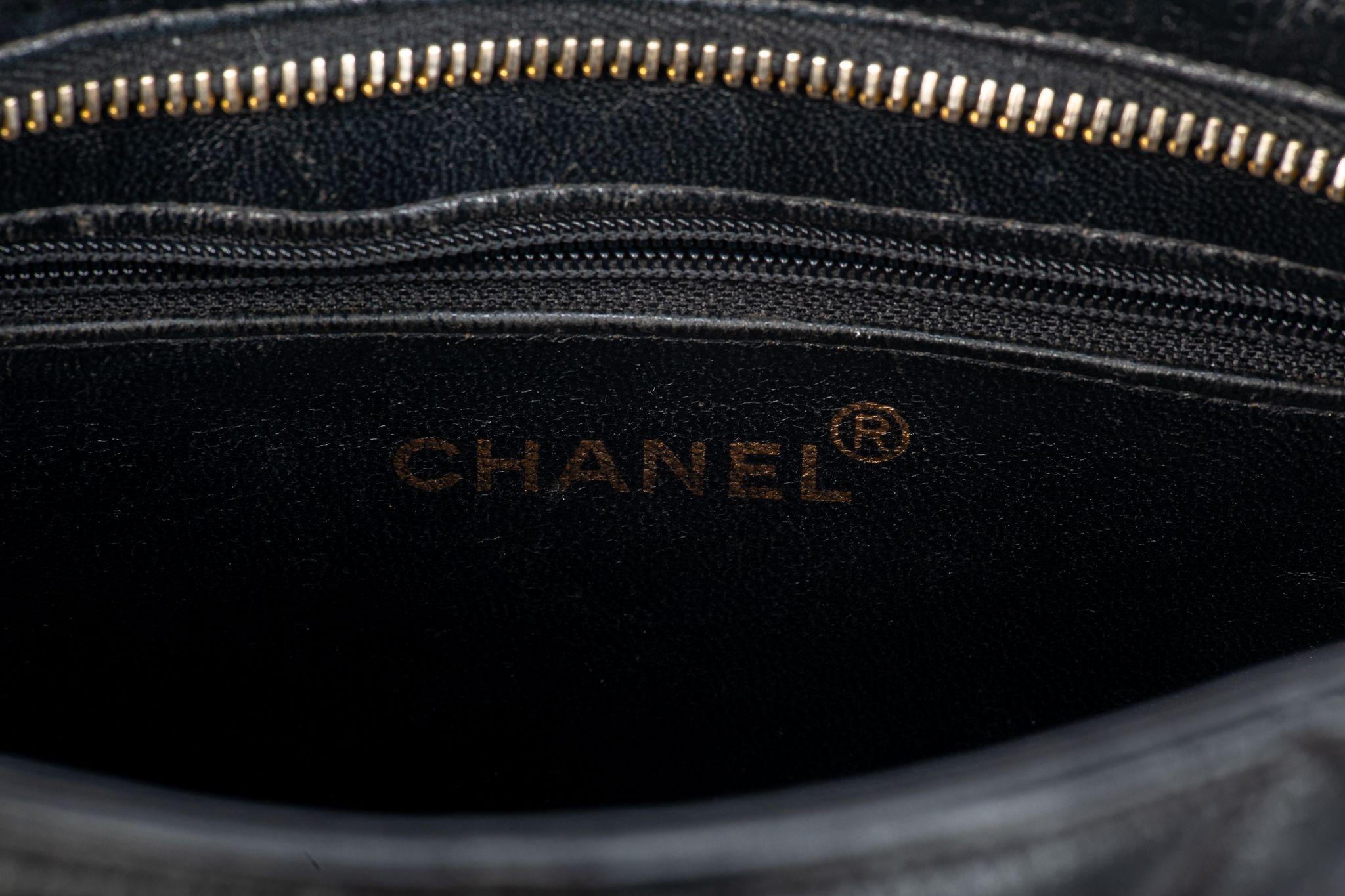 Chanel Black Caviar Medallion Tote 9