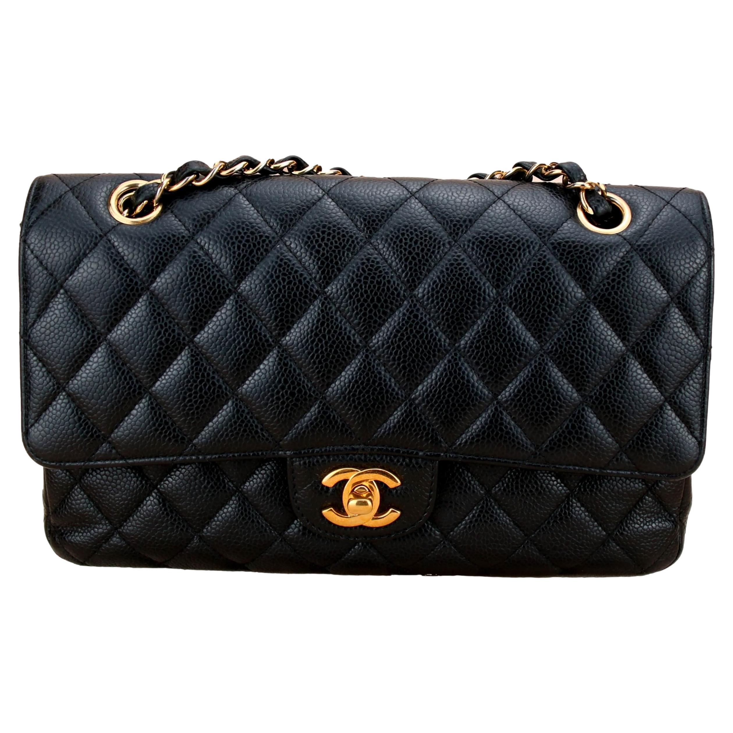 Chanel Black Caviar Medium Classic Double Flap Bag