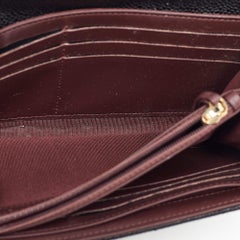 Chanel Black Caviar Quilted Leather Classic Long Flap Wallet