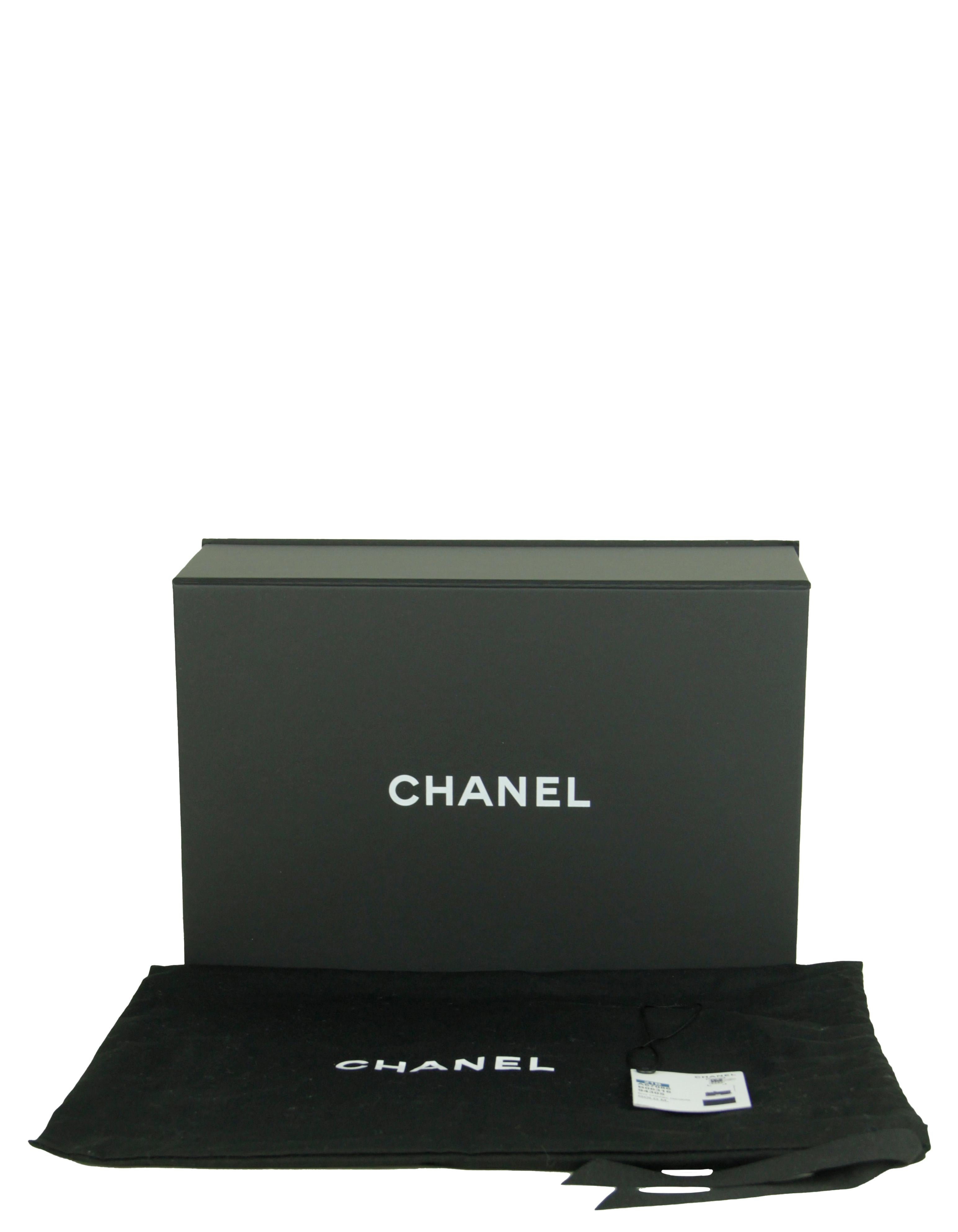 Chanel Black Caviar Quilted Medium Chain Through Boy Flap 6