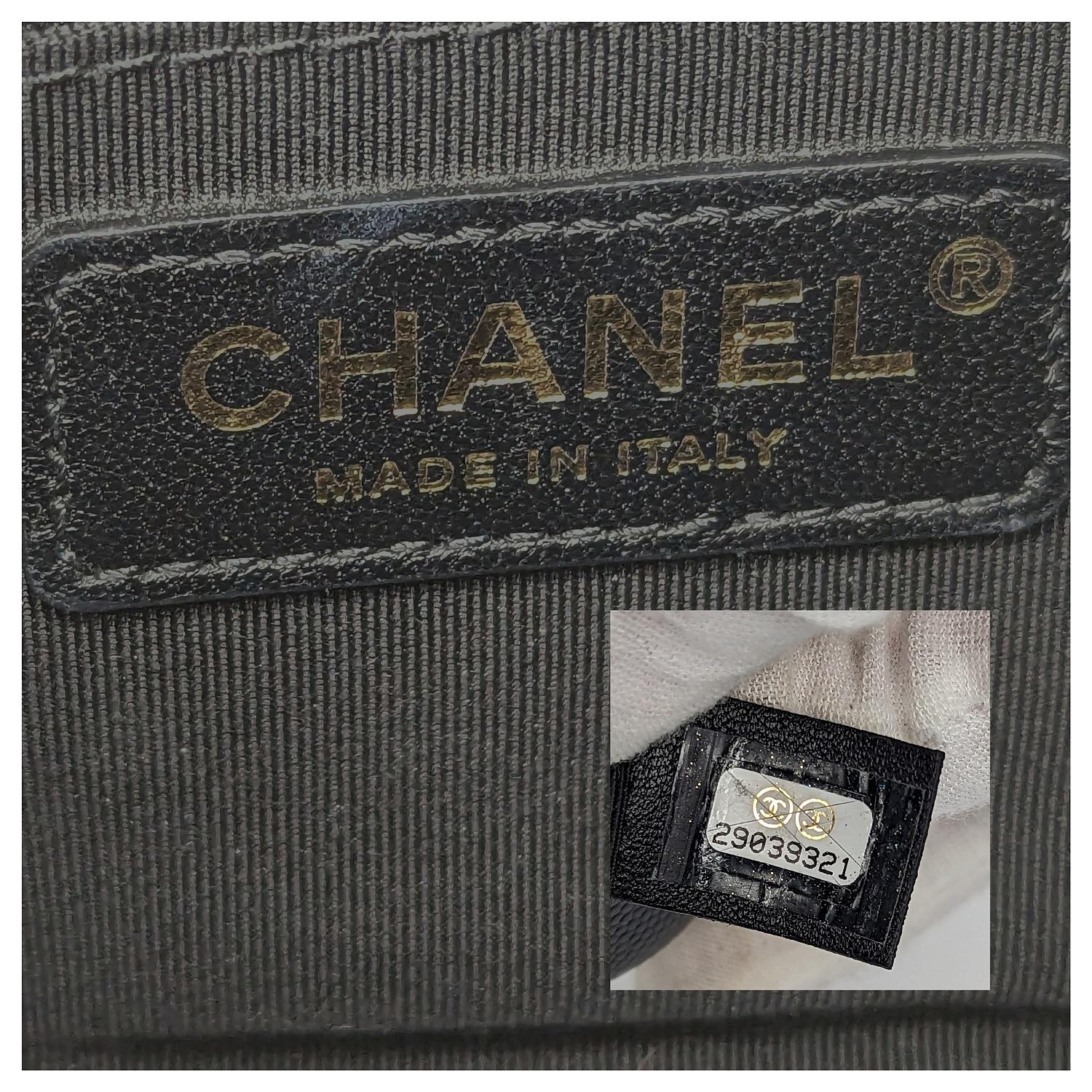 Chanel Black Caviar Quilted Small In & Out Camera Case 3