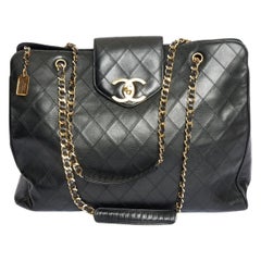 Chanel Black Caviar Supermodel Weekender