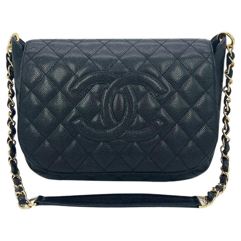 Chanel Black Caviar Timeless CC Shoulder Bag