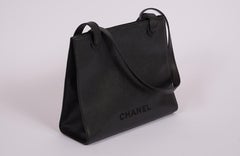 Chanel Black Caviar Trapeze Shoulder Bag