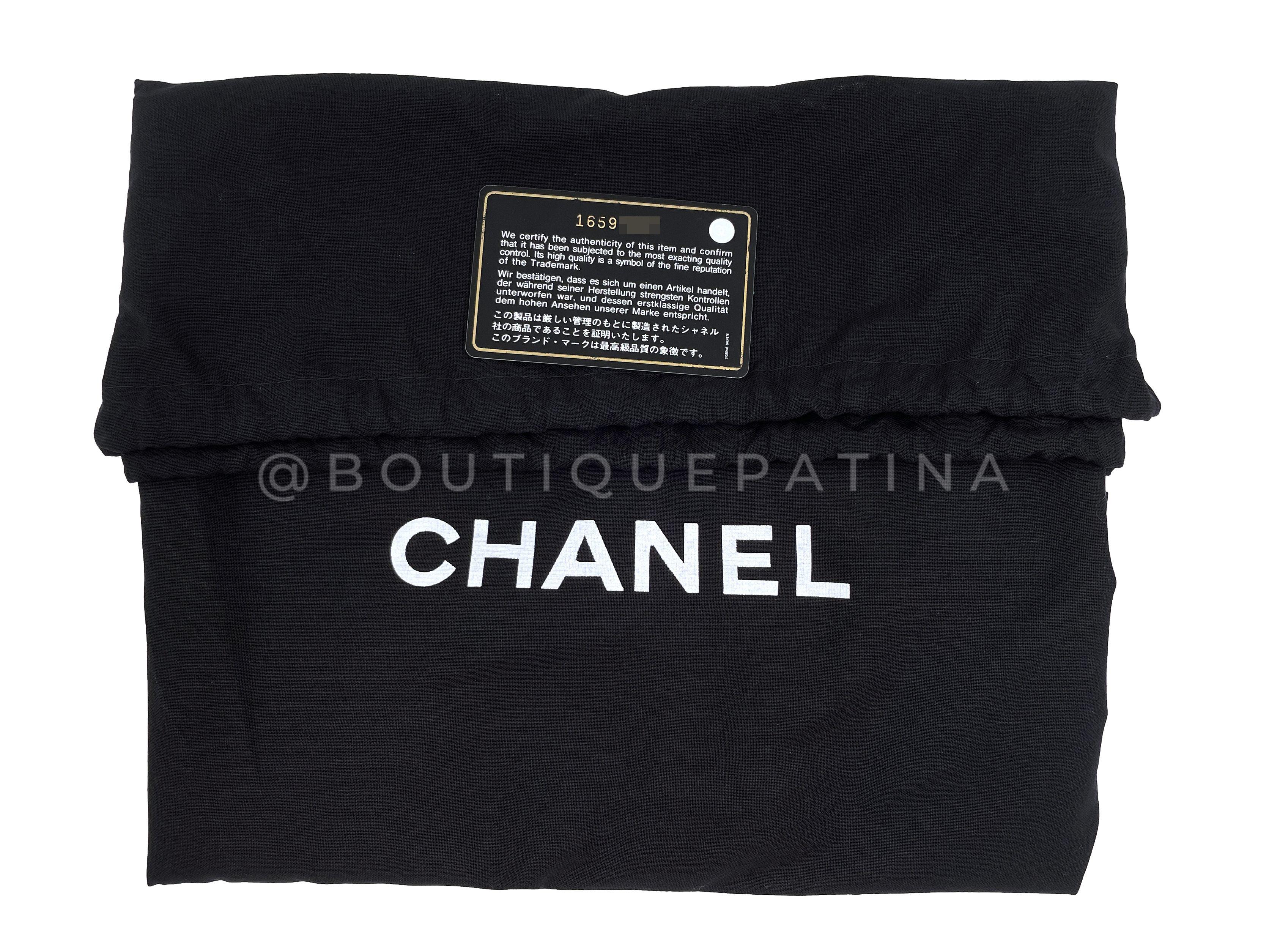 Chanel Black Caviar XL GST Grand Shopper Tote Bag GHW 67159 For Sale 8