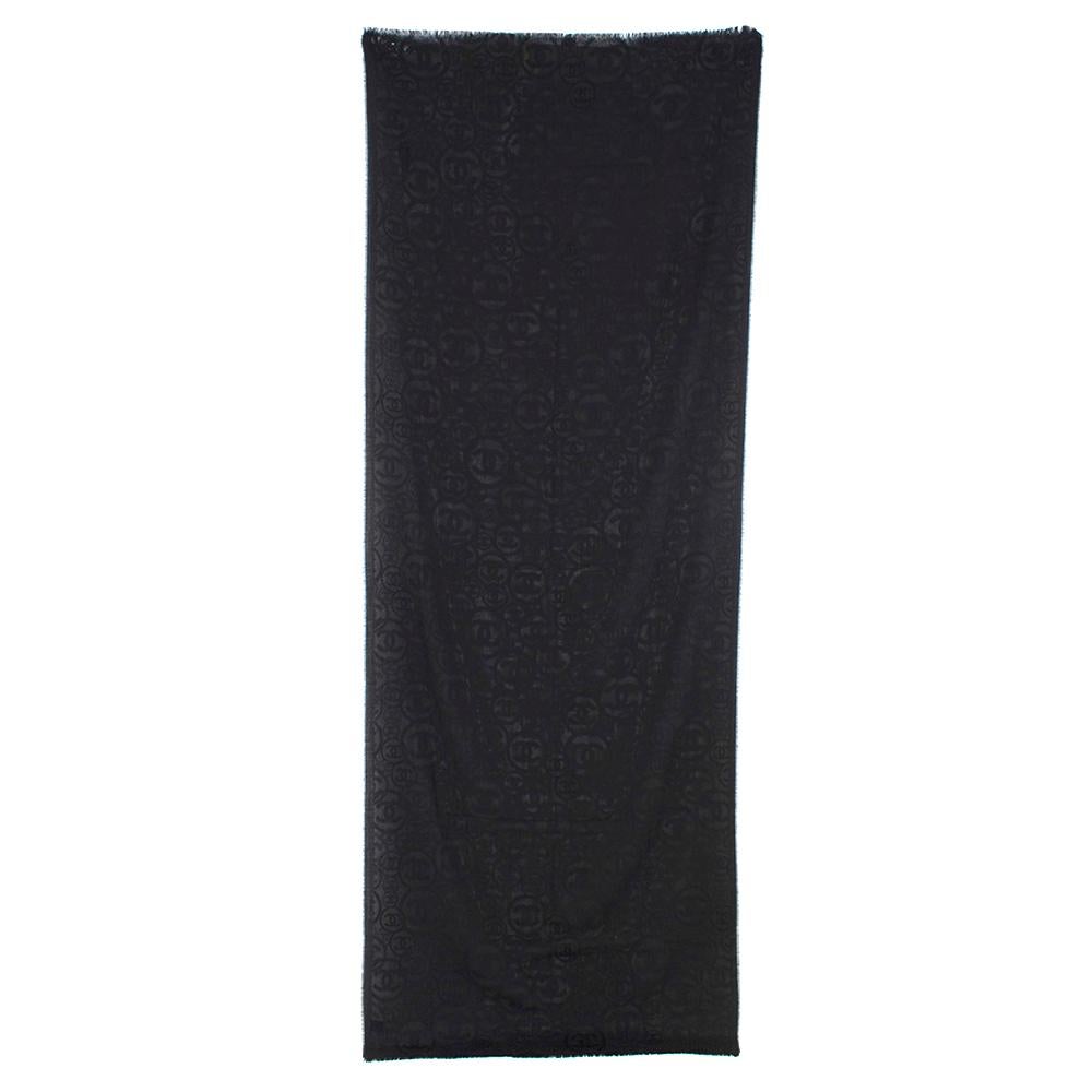 chanel black scarf