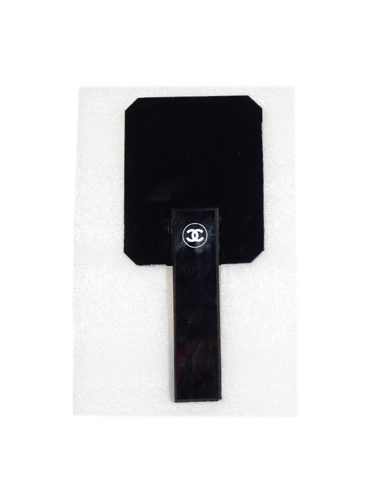 Chanel Black CC Hand Mirror For Sale at 1stDibs | chanel hand held mirror,  chanel hand mirror, chanel mirror colour