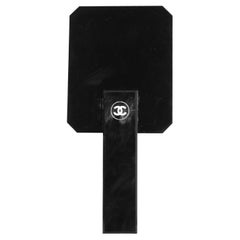 Chanel Black CC Hand Mirror