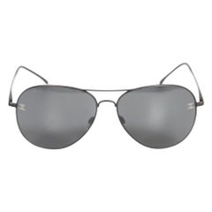 Chanel Black CC Logo Aviator Sunglasses