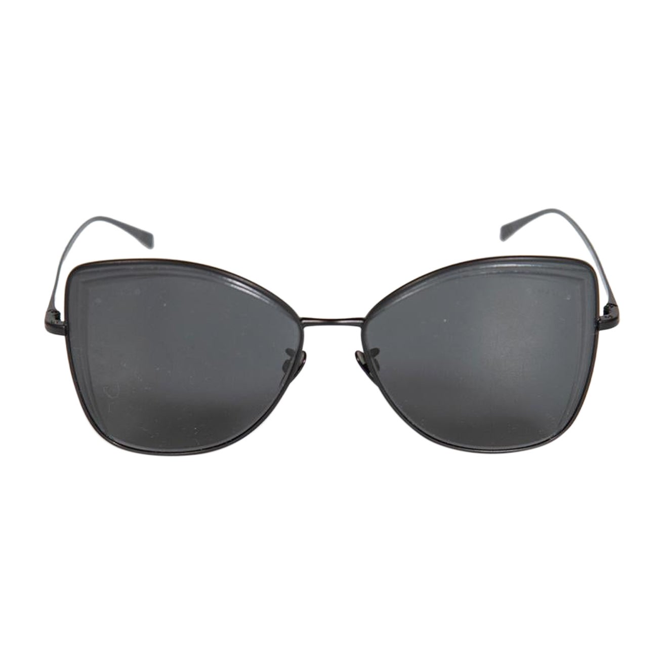 Chanel Black CC Logo Butterfly-Eye Sunglasses