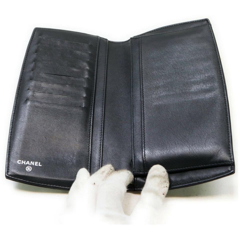 black patent leather wallet