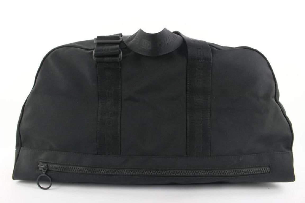 Women's Chanel Black CC Logo Sports Boston Duffle Bag 879cas412