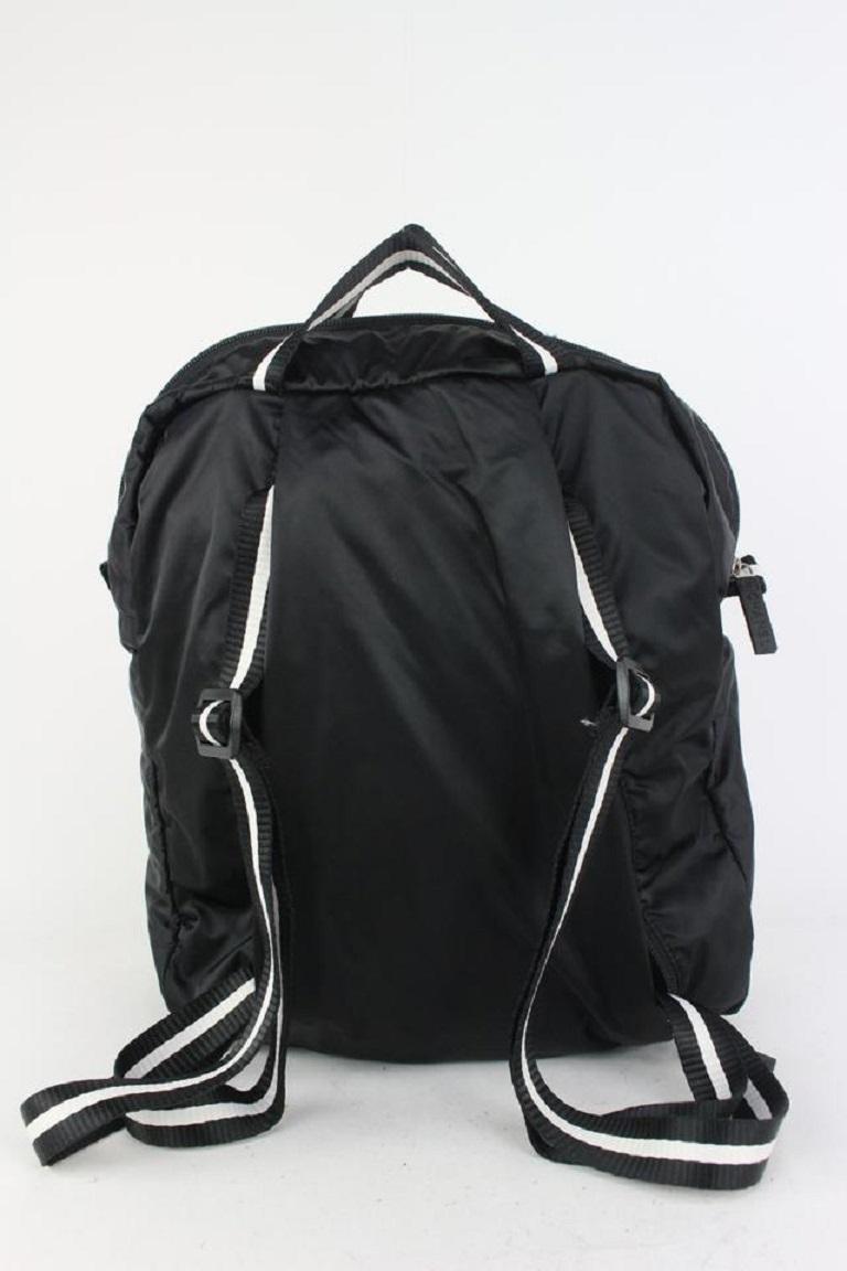 Chanel Backpack Sports Logo CC Nylon Black Chanel Black Quilted Nylon Sport CC Flap Backpack Bag  main image 4