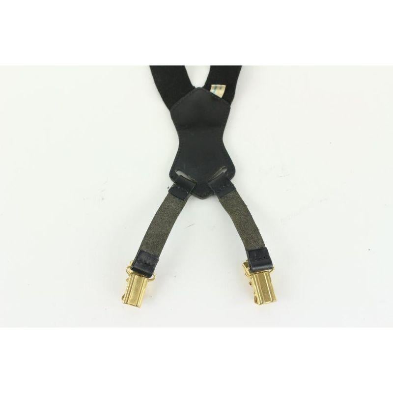 Women's Chanel Black CC Logo Suspenders Braces 106c6 For Sale