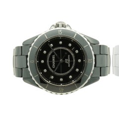 Chanel Black Ceramic and Stainless Steel J12 Automatic 38mm