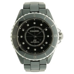 Chanel Black Ceramic and Stainless Steel J12 Automatic 38mm