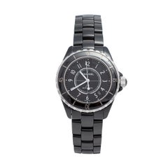 Chanel Black Ceramic J12 H0685 Automatic Unisex Wristwatch 39 mm