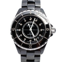 Chanel Black Ceramic J12 H1626 Women's Wristwatch 38 mm