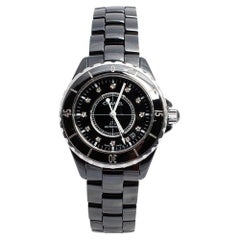 Chanel Black Ceramic J12 H1626 Women's Wristwatch 38 mm