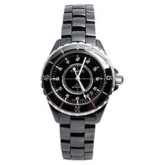 Chanel Céramique noire J12 H1626 Montre-bracelet pour femme 38 mm