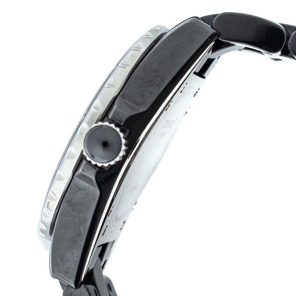 Chanel Black Ceramic Ruby J12 Automatic Women's Wristwatch 38 mm 1