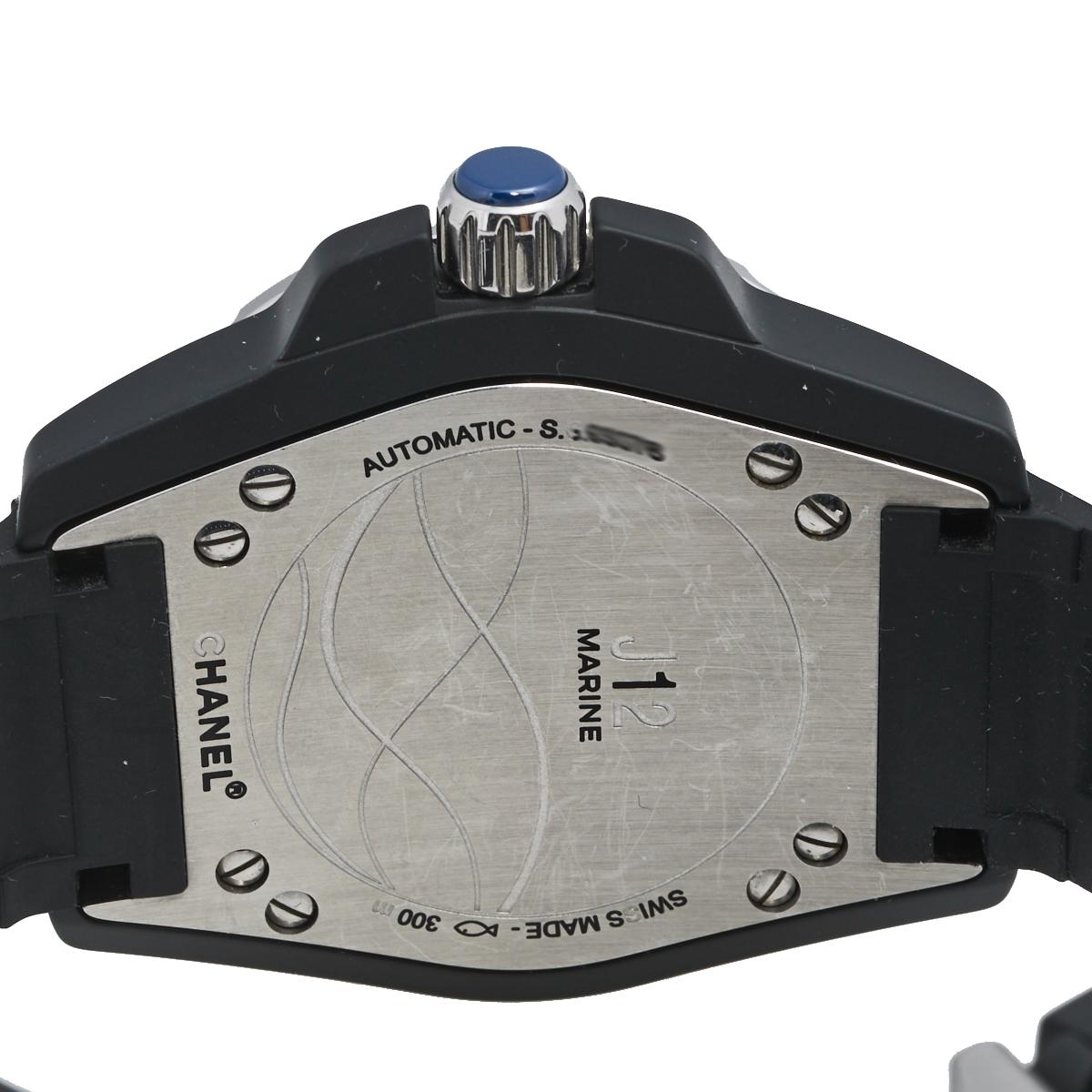 chanel j12 marine black ceramic watch