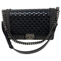 Chanel Black Chain Around Boy Bag