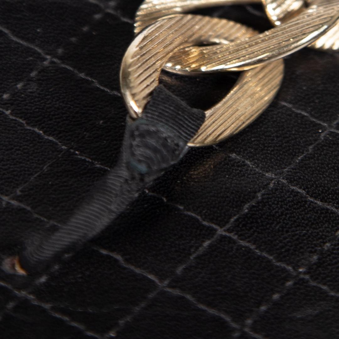 Chanel Black Chain Logo Detail Thong Sandals Size IT 39 1