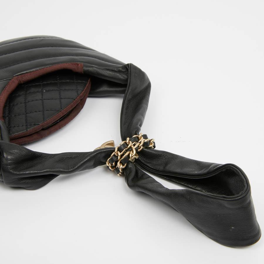 Chanel Black Chaplain Leather Bag 6