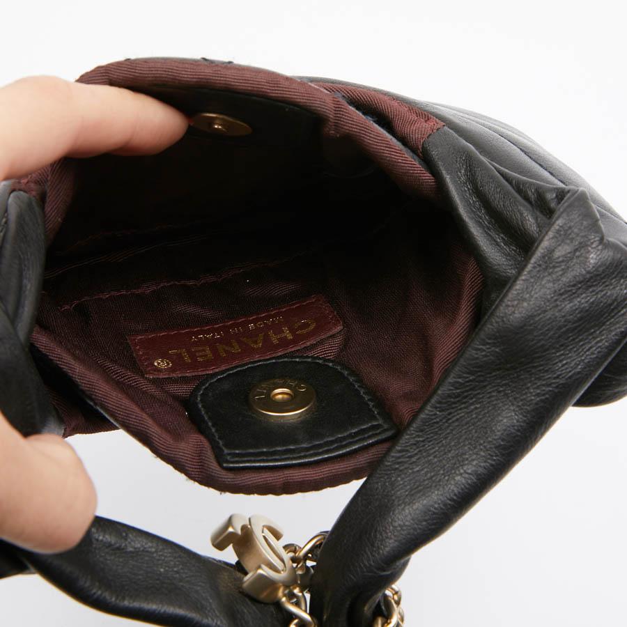 Chanel Black Chaplain Leather Bag 7