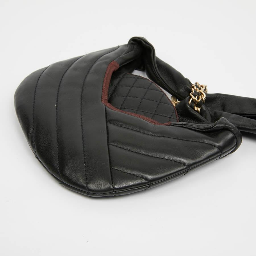 Chanel Black Chaplain Leather Bag 1